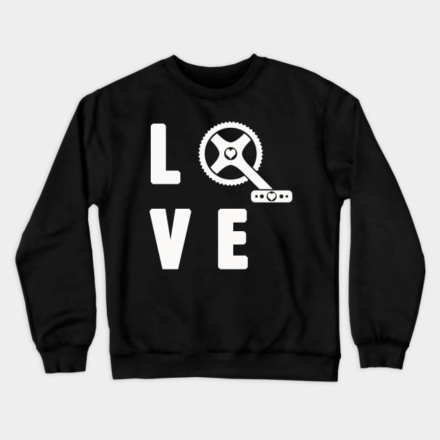 Love Cycling Crewneck Sweatshirt by bullshirter